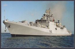 Inde India Mint Unused Postcard Frigate Indian Navy, Naval Ship, Warship, Ships, Military, Militaria - Indien