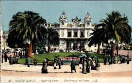 CPA Monte Carlo Monaco, Facade Du Casino - Autres & Non Classés