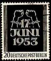 Berlin Poste Obl Yv: 96/97 Emeutes Du 17 Juin 1953 (cachet Rond) - Oblitérés