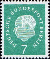 Berlin Poste N** Yv:162A/166 Bundespräsident Theodor Heuss - Neufs