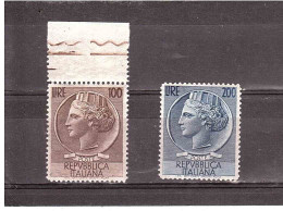 1954 SIRACUSANA GRANDE FILIGRANA RUOTA - 1946-60: Mint/hinged