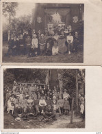 FOULE ET THEATRE DE VERDURE AVEC MILITAIRES BLESSES CARTE PHOTO - Krieg, Militär