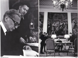 MAURICE COUVE DE MURVILLE MINISTRE DES AFFAIRES ETRANGERES 1967 PHOTO GRAPHE MICHEL HOLSNYDER - Identified Persons