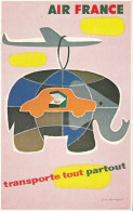 Carte Publicitaire  AIR FRANCE  ( Format 17 X 11 ) - Werbepostkarten