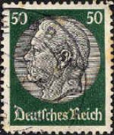 Allemagne Poste Obl Yv:496 Mi:525 Paul Von Hindenburg (cachet Rond) - Oblitérés