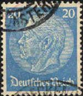 Allemagne Poste Obl Yv:492 Mi:521 Paul Von Hindenburg (cachet Rond) - Gebraucht