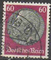 Allemagne Poste Obl Yv:497 Mi:526 Paul Von Hindenburg (TB Cachet Rond) - Gebraucht