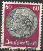 Allemagne Poste Obl Yv:497 Mi:526 Paul Von Hindenburg (cachet Rond) - Usati