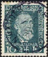 Allemagne Poste Obl Yv:359 Mi:368 Heinrich Von Stephan (TB Cachet Rond) - Gebraucht