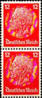 Allemagne Poste N** Yv:449 Mi:487 Paul Von Hindenburg Paire - Unused Stamps