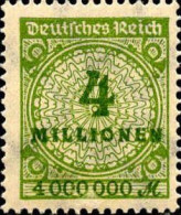 Allemagne Poste N* Yv:297 Mi:316 Chiffre & Cors De Poste (Trace De Charnière) - Unused Stamps