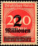 Allemagne Poste N* Yv:281 Mi:309Aa Chiffre (défaut Gomme) - Unused Stamps