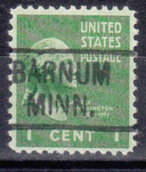 USA Precancel Vorausentwertungen Preo Locals Minnesota, Barnum 455 - Precancels