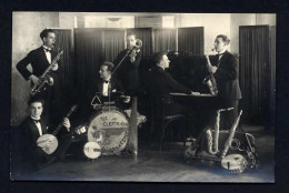 Masicians 1920c Photo Postcard - Music And Musicians