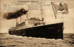 CPA Riesendampfer Bismarck, HAPAG - Andere & Zonder Classificatie