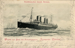 CPA Schnelldampfer Kronprinz Wilhelm, Norddeutscher Lloyd Bremen NDL - Other & Unclassified