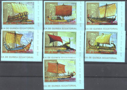 Mint Stamps Ships 1978  From Guinea Equatorial - Ships