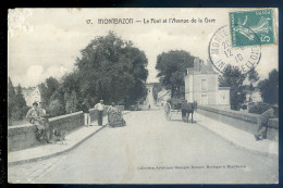 Cpa Du 37 Montbazon Le Pont Et L' Avenue De  La Gare  STEP100 - Montbazon