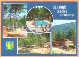 Ppgf/ CPSM Grand Format - ALPES MARITIMES - SERANON - CAMPING CARAVANEIGE - MULTIVUES DIVERSES - Animations - Other & Unclassified