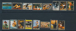 16 Mini-timbres Oblitérés AJMAN X-7 Jeux Olympiques  Olympics Games été Munich 1972 Cadre Couleur Argent - Sonstige & Ohne Zuordnung
