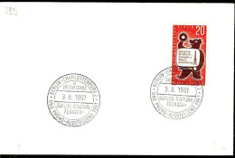 Berlin Poste Obl Yv:195 Mi:217 Deutsche Rundfunk-Fernseh Ausst (TB Cachet à Date) Fdc Berlin 3-8-61 - 1948-1970