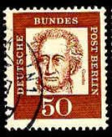 Berlin Poste Obl Yv:187 Mi:208 Johann Wolfgang Von Goethe (Beau Cachet Rond) - Gebruikt