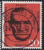 Berlin Poste Obl Yv:176 Mi:197 Hans Böckler Syndicaliste (TB Cachet Rond) - Gebraucht