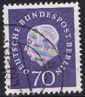 Berlin Poste Obl Yv:166 Mi:186 Theodor Heuss Deutscher Bundespräsident (TB Cachet Rond) - Gebruikt