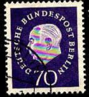 Berlin Poste Obl Yv:166 Mi:186 Theodor Heuss Deutscher Bundespräsident (cachet Rond) - Gebruikt