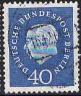 Berlin Poste Obl Yv:165 Mi:185 Bundespräsident Theodor Heuss (cachet Rond) - Gebraucht