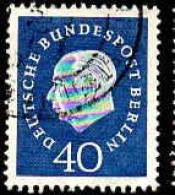 Berlin Poste Obl Yv:165 Mi:185 Theodor Heuss Deutscher Bundespräsident (Beau Cachet Rond) - Used Stamps