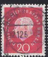 Berlin Poste Obl Yv:164 Mi:184 Theodor Heuss Deutscher Bundespräsident (cachet Rond) - Gebraucht