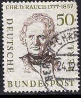 Berlin Poste Obl Yv:151 Mi:172 Christian Daniel Rauch Sculpteur (une Dent Manquante) - Used Stamps