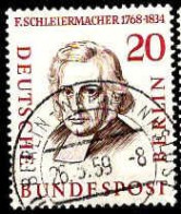 Berlin Poste Obl Yv:148 Mi:167 Friedrich Schleiermacher Théologien (TB Cachet à Date) 26-3-59 - Gebruikt