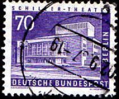 Berlin Poste Obl Yv:134 Mi:152 Schiller-Theater (TB Cachet Rond) - Gebruikt