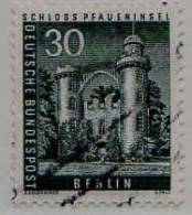 Berlin Poste Obl Yv:132A Mi:148 Schloß Pfaueninsel (Obli. Ordinaire) - Gebruikt