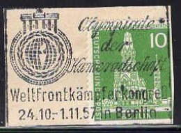 Berlin Poste Obl Yv:129 Mi:144 Kaiser-Wilhelm-Gedächtniskirche Sur Fragment (Belle Obl.mécanique) - Used Stamps