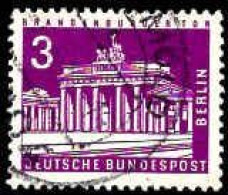 Berlin Poste Obl Yv:125A Mi:231 Brandenburger Tor (Beau Cachet Rond) - Gebruikt