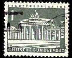 Berlin Poste Obl Yv:125 Mi:140w Brandenburger Tor (cachet Rond) - Gebraucht