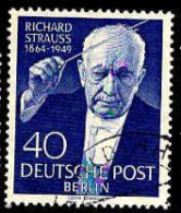Berlin Poste Obl Yv:109 Mi:124 Richard Strauss Compositeur (TB Cachet Rond) - Usati