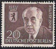 Berlin Poste Obl Yv:103 Mi:115 Ernst Reuter Maire De Berlin (Obli. Ordinaire) - Used Stamps