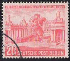 Berlin Poste Obl Yv:104 Mi:116 Viermächte-Konferenz Berlin Kleistplatz (cachet Rond) - Usados