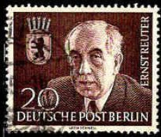 Berlin Poste Obl Yv:103 Mi:115 Ernst Reuter Maire De Berlin (Beau Cachet Rond) - Used Stamps