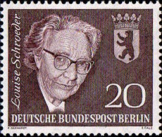 Berlin Poste N** Yv:177 Mi:198 Louise Schroeder Maire De Berlin - Unused Stamps