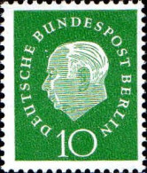 Berlin Poste N** Yv:163 Mi:183 Theodor Heuss Deutscher Bundespräsident - Unused Stamps