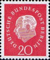 Berlin Poste N** Yv:164 Mi:184 Theodor Heuss Deutscher Bundespräsident - Unused Stamps