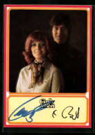 AK Musiker Cindy & Bert Lächeln Charmant In Die Kamera, Autograph  - Musik Und Musikanten