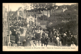 50 - VILLEDIEU-LES-POELES - CAVALCADE DU 29 JUILLET 1906 - CHAR DE L'INDUSTRIE LOCALE ET DE L'AVENIR - Villedieu