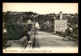 50 - AVRANCHES - ROUTE DE GRANVILLE ET PANORAMA DE LA VILLE - Avranches