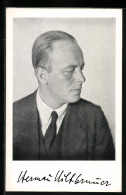AK Hermann Hiltbrunner, Geb. 1893, Lyriker, Autogramm  - Schrijvers